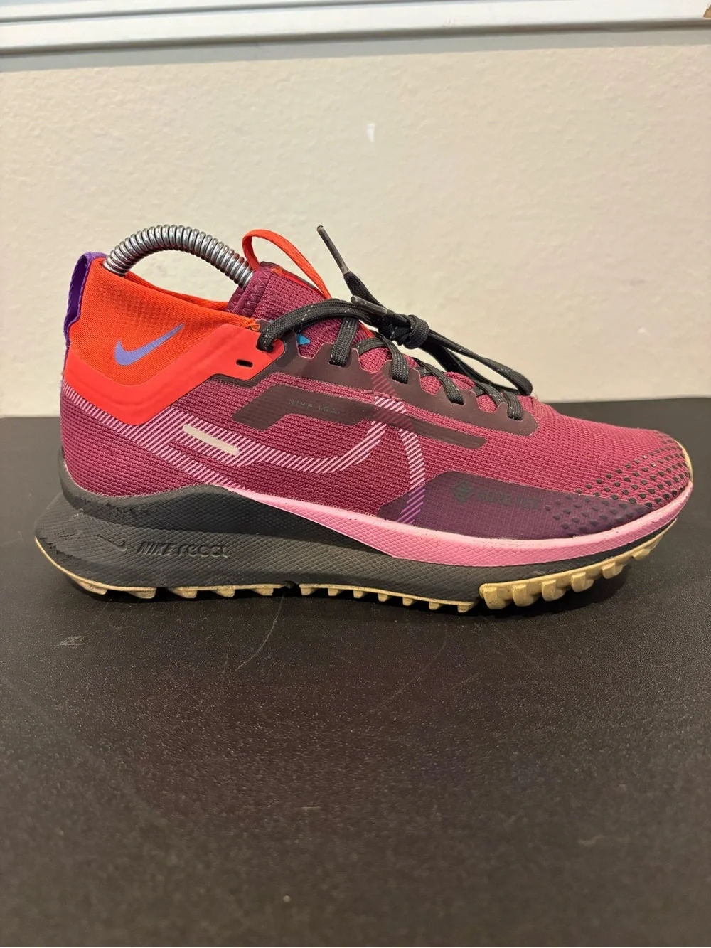 Nike React Pegasus Trail 4 GTX Rosewood Purple Pink FD0875-600 Women's Size 6.5